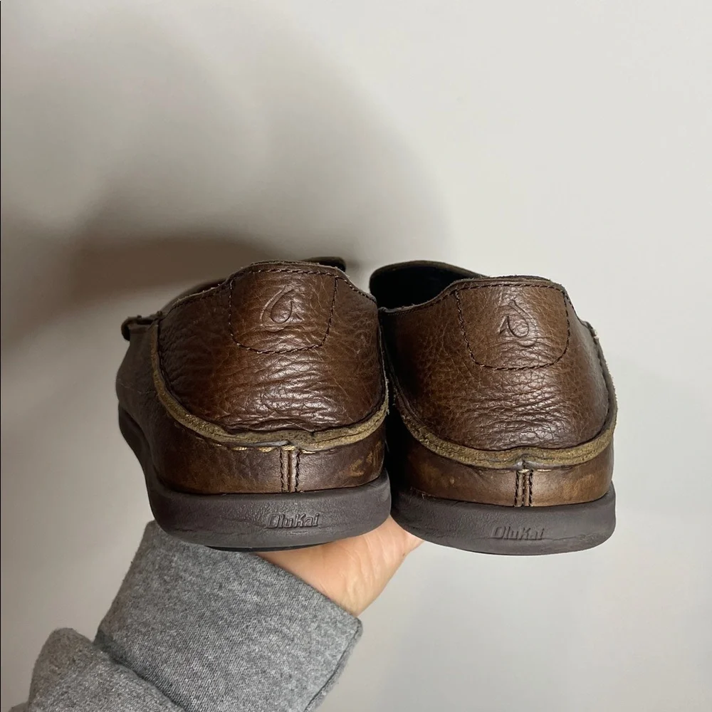 OluKai | Men’s Brown Leather Malana Country Shoes Size 8.5